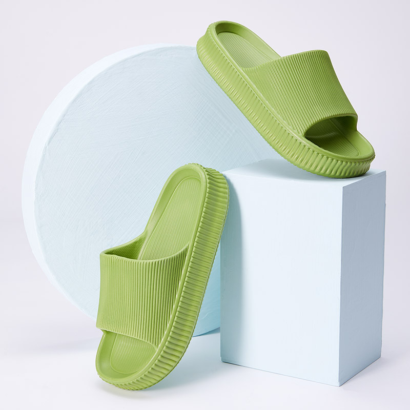 【2双19.9】踩屎感防滑厚底情侣拖鞋