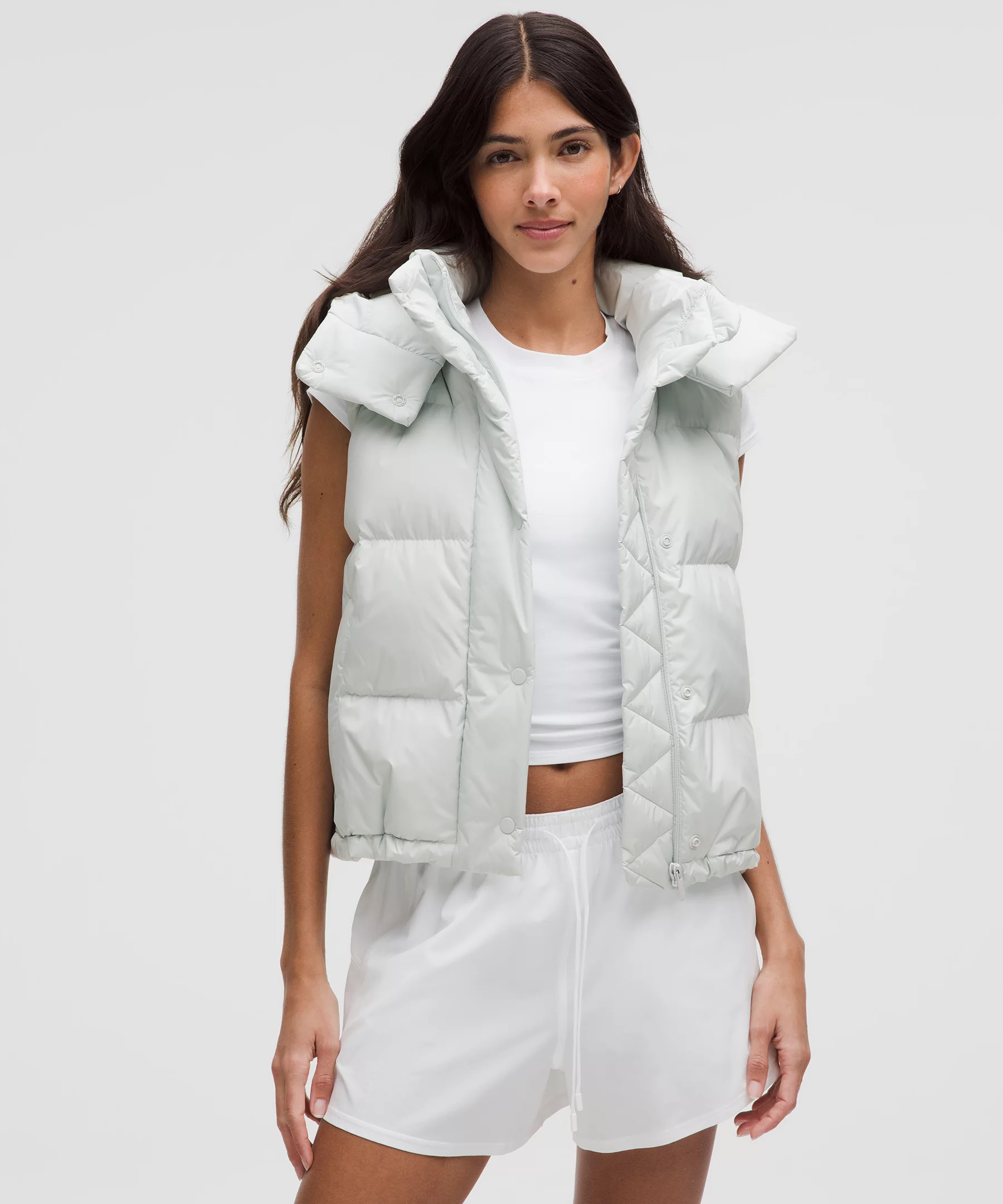 Lululemon Wunder Puff 600蓬女士羽绒马甲 Ocean Air/Chambray 12