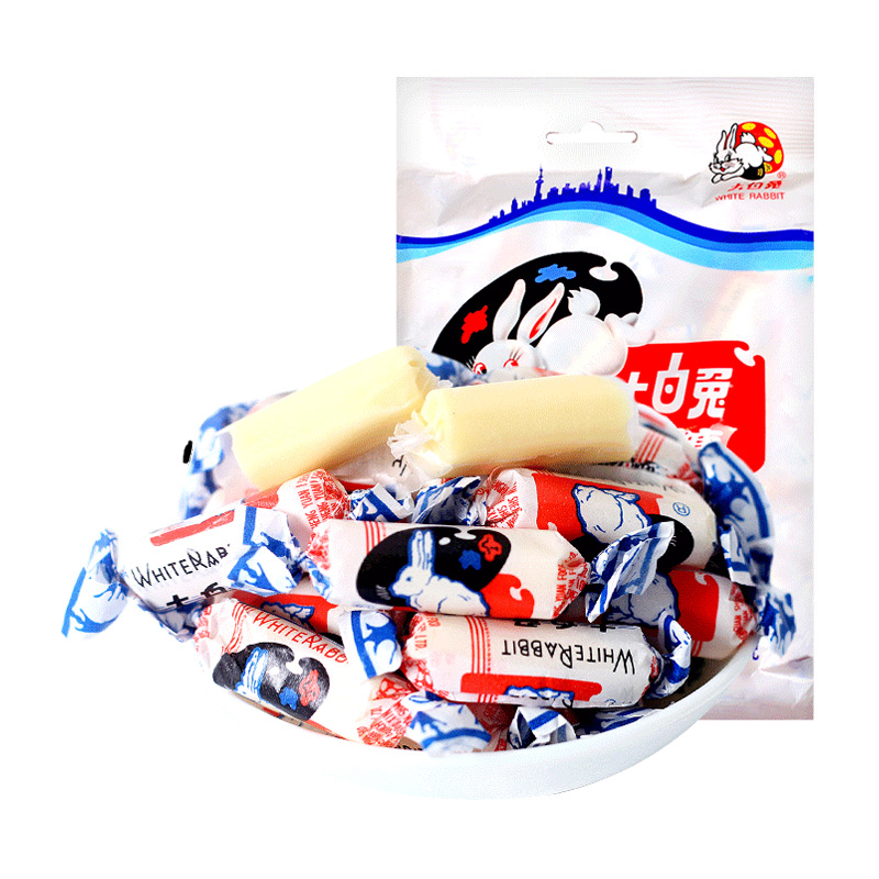 大白兔原味奶糖糖果儿童零食软糖227g/包