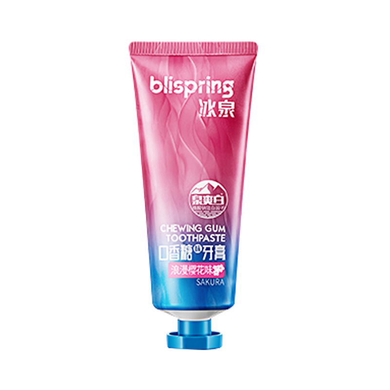 冰泉口香糖味牙膏直播网红爆款美白