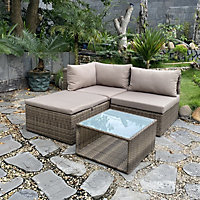 Soron Brown Rattan effect沙发套装