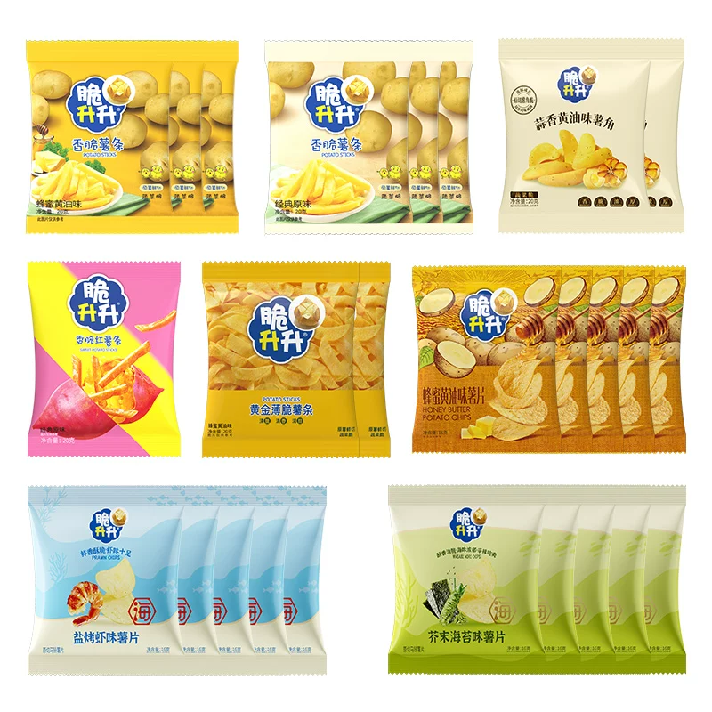 脆升升香脆薯条薯片零食26包大礼包休闲食品