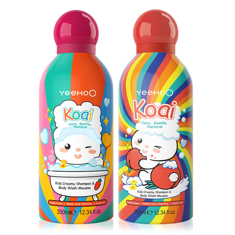 英氏！儿童沐浴露洗发水二合一350ml*2