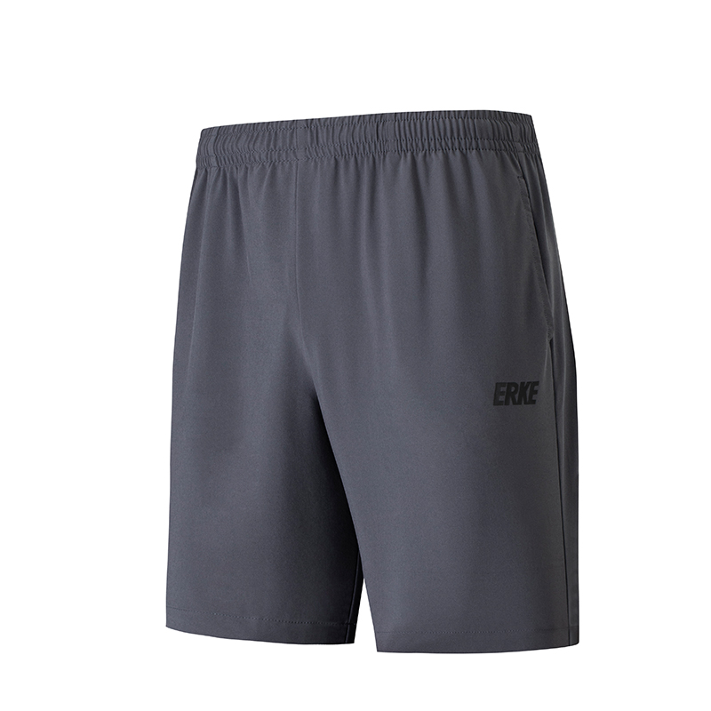 ERKE鸿星尔克冰感速干梭织裤训练跑步五分裤