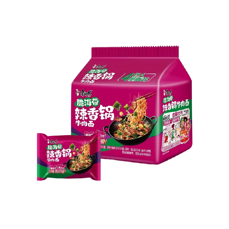 康师傅牛肉面123g×4袋