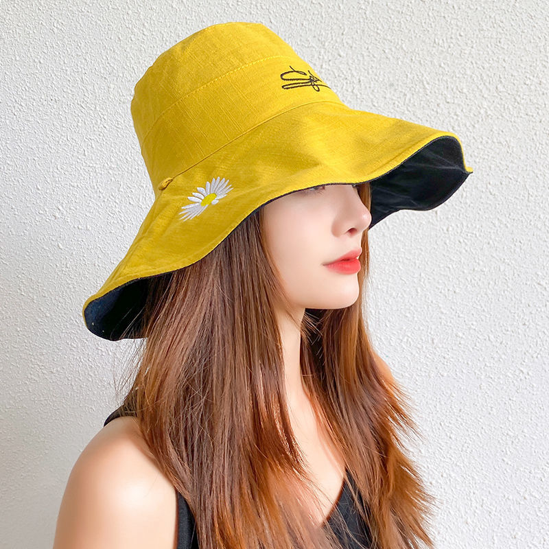 双面 渔夫帽子女夏天防晒新款