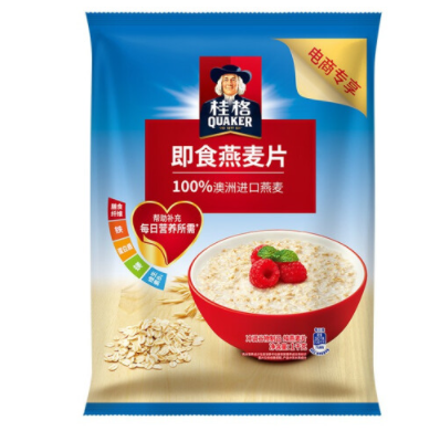 【有券的上】11.1元包邮！桂格 即食燕麦片1000g