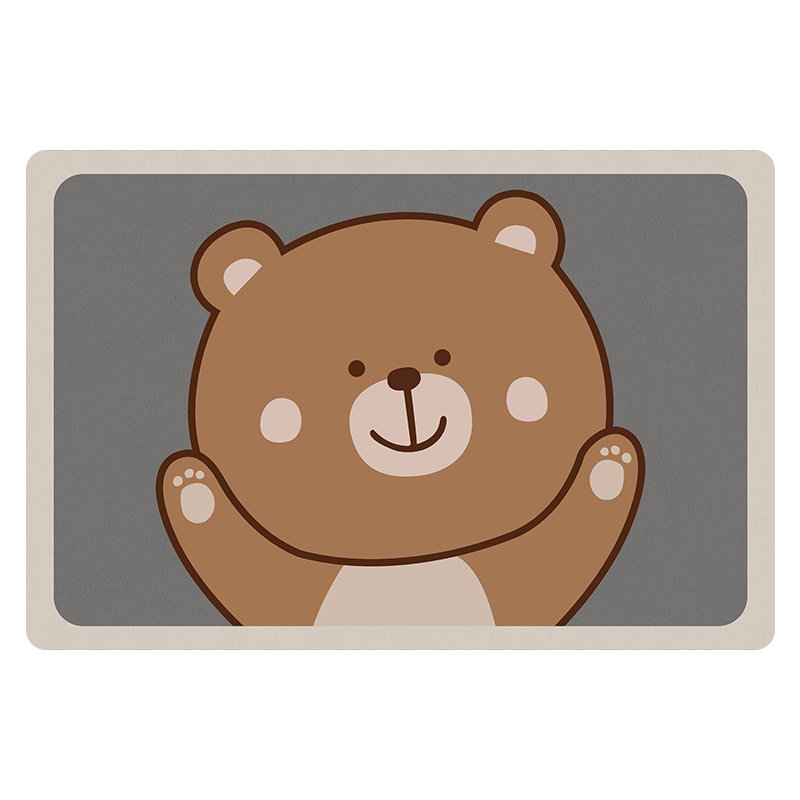 【淘工厂】卡通防滑硅藻泥软垫30*50cm