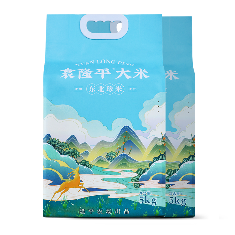 袁隆平大米东北珍珠米5kg*2