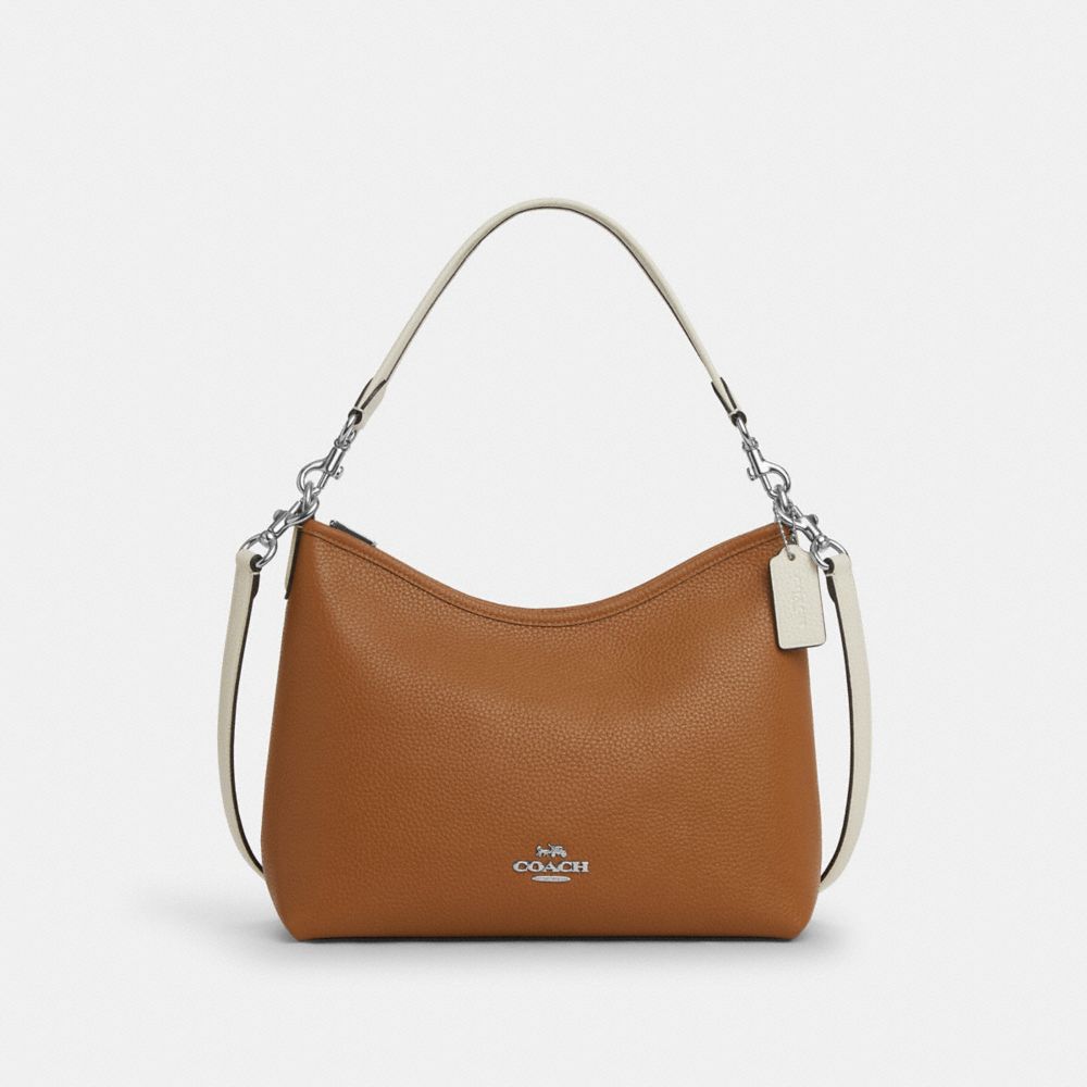 coach laurel shoulder bag in colorblock