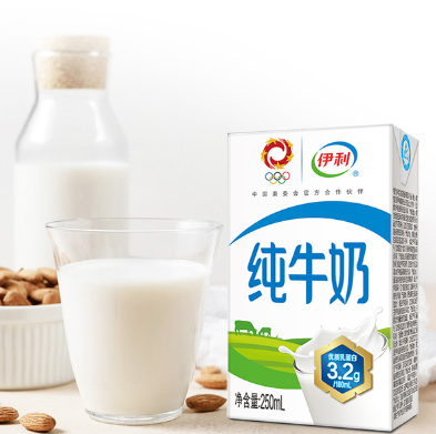 33.6元包邮！伊利 无菌砖纯牛奶250ml×16盒