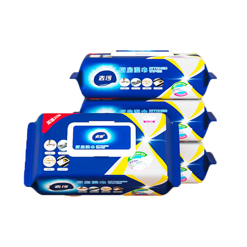 贞田强力去污厨房湿巾3包