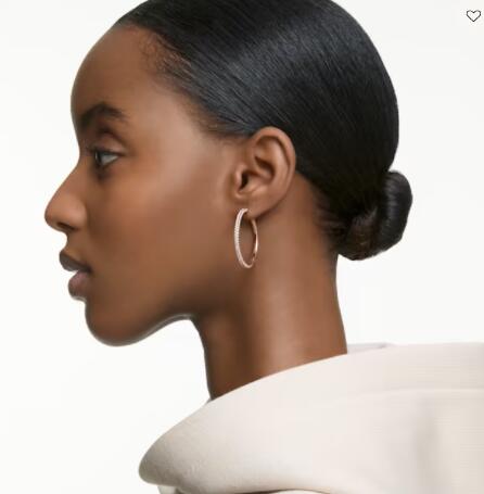 swarovski Stone hoop earrings耳环