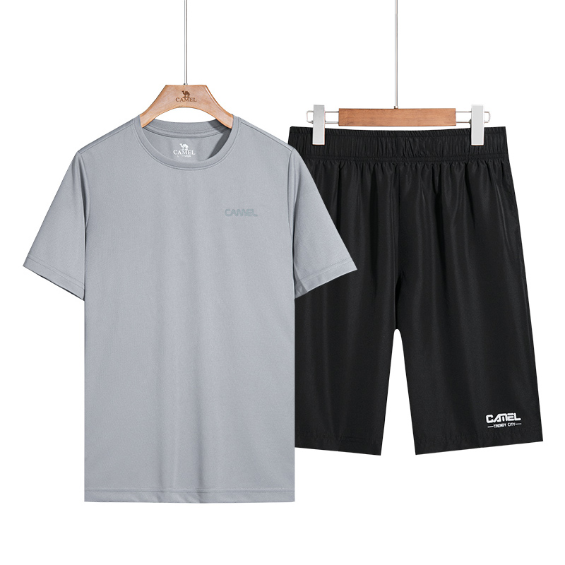 【骆驼】休闲健身跑步速干运动套装