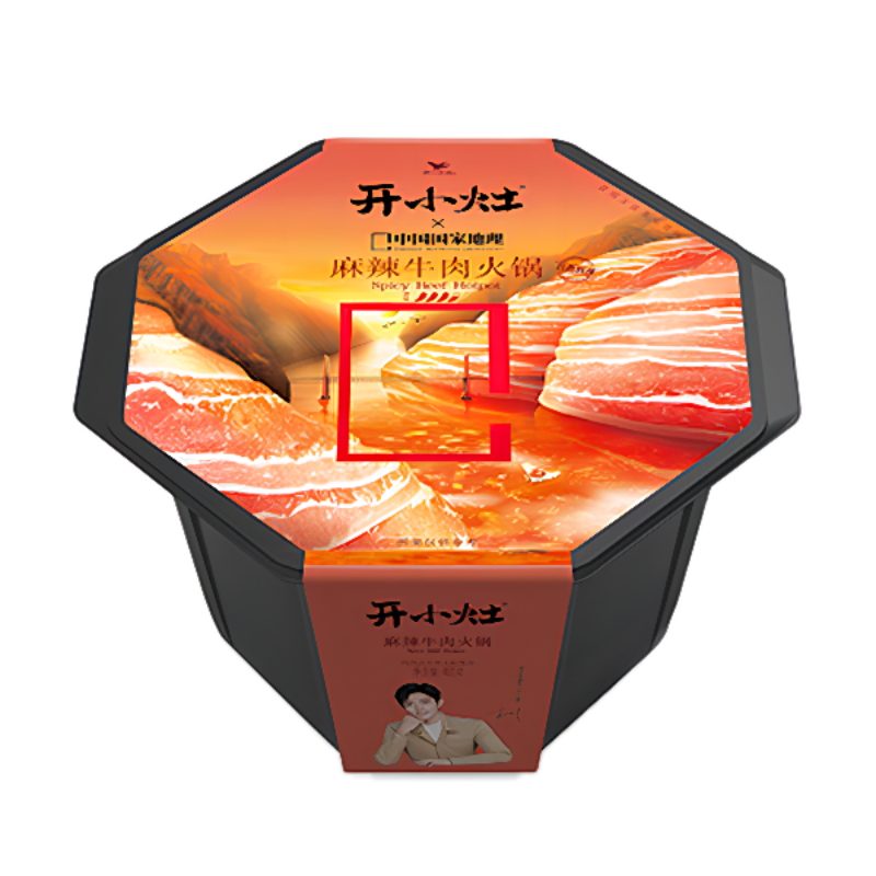 开小灶麻辣牛肉火锅方便速食2盒装宿舍火锅