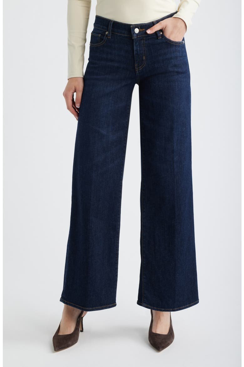 FRAME Le Slim Low Rise Wide Leg Jeans - Italian chic