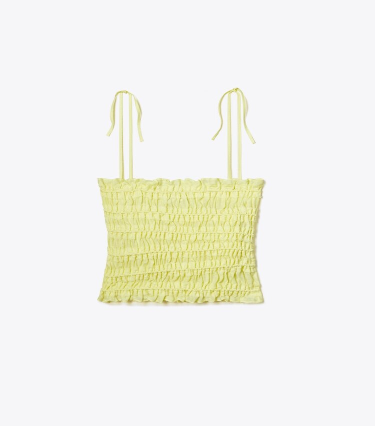 tory burch Smocked Viscose Top