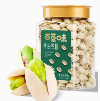 49.9元包邮！百草味 罐装原色开心果 500g