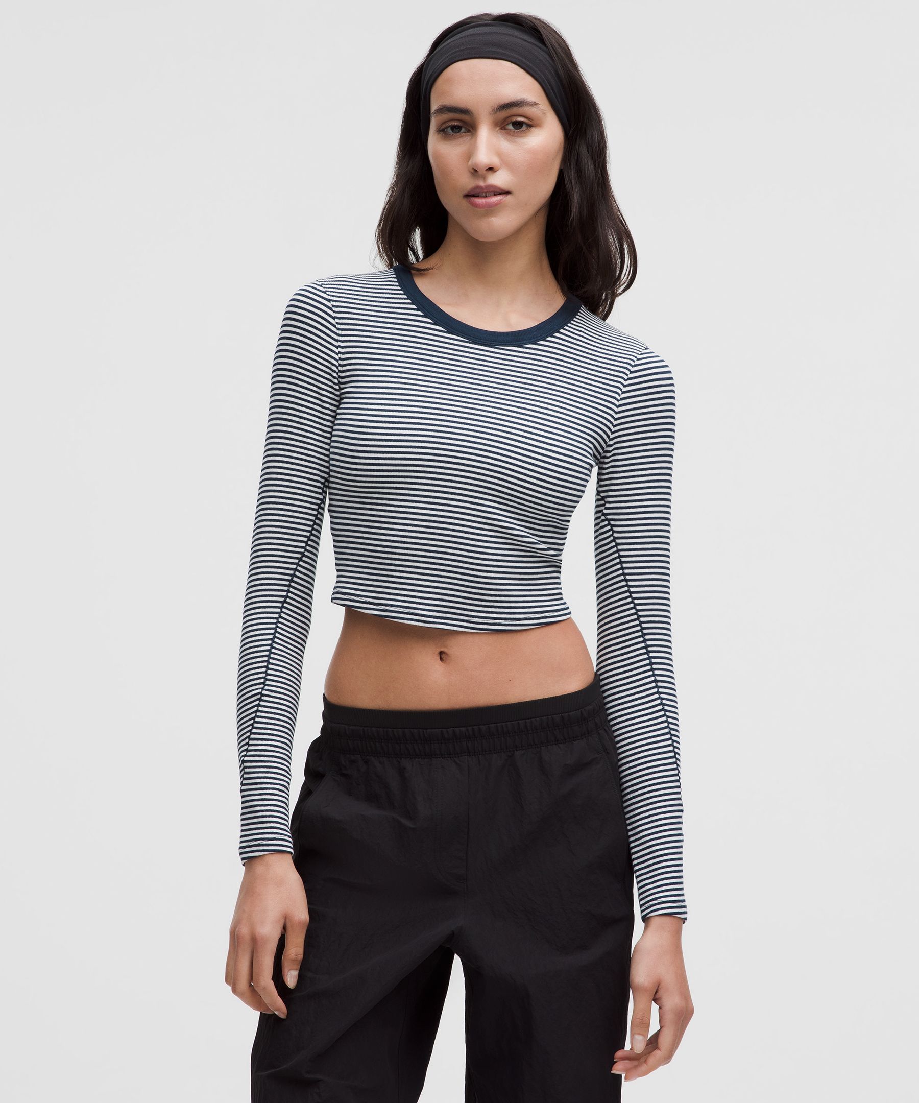 Lululemon Hold Tight Straight-Hem Cropped Long-Sleeve Shirt