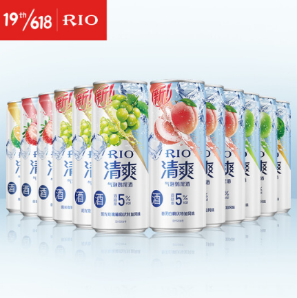 126.8元包邮！锐澳 RIO 鸡尾酒330ml*36罐