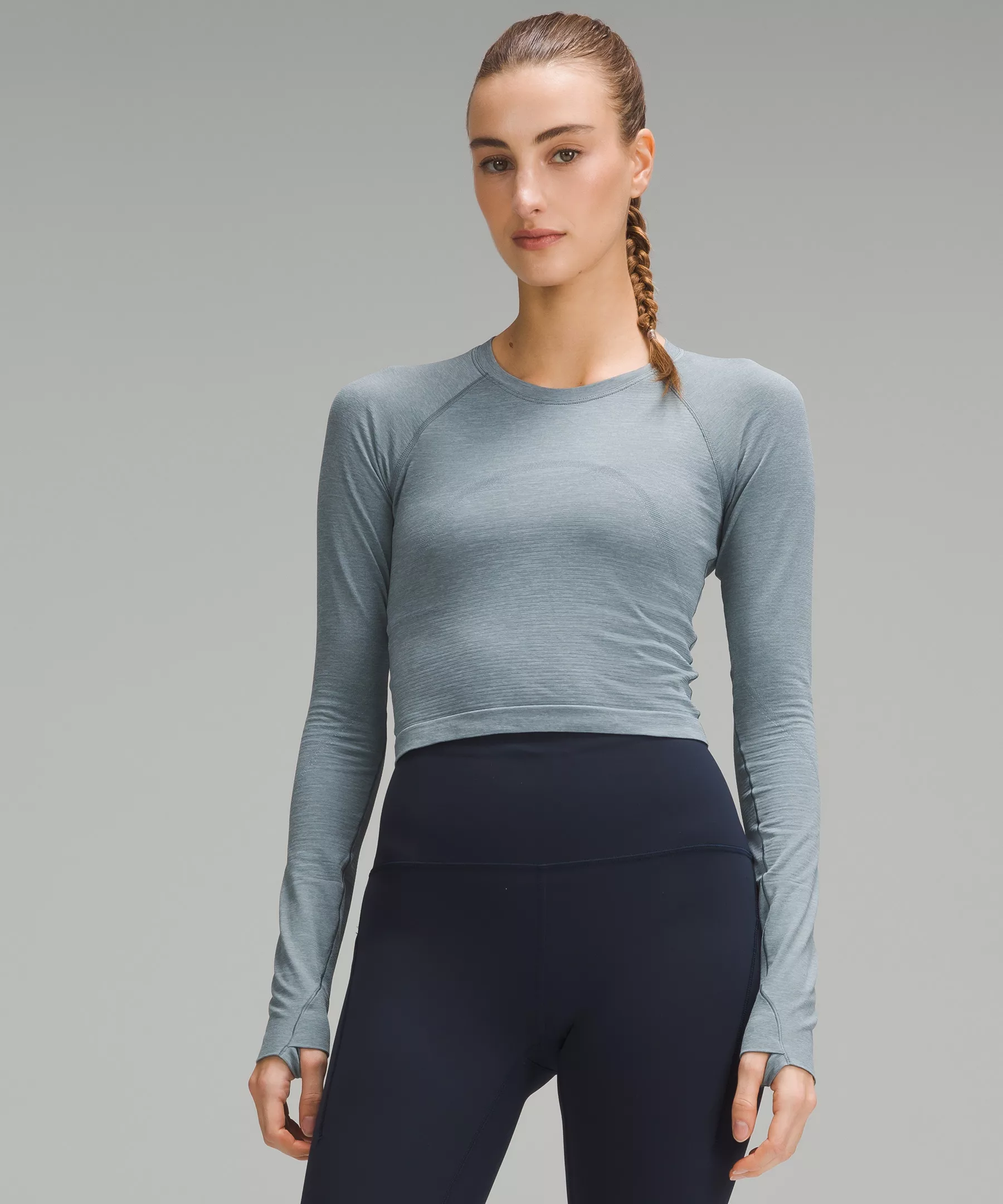 Lululemon Swiftly Tech Cropped女士长袖T恤 2.0