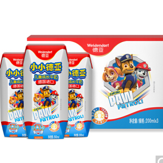  8.9元！德国进口牛奶 德亚儿童牛奶 汪汪队版 200ml*6盒
