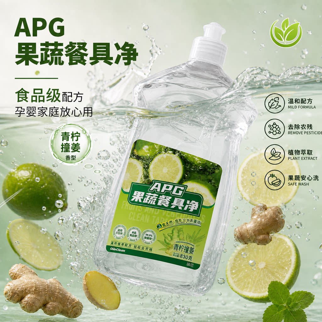 哦恋APG果蔬餐具净830g