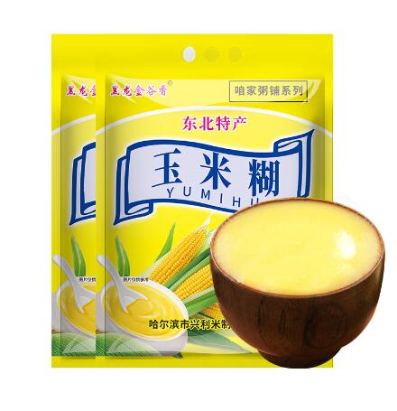 14.9元包邮！黑龙金谷香 营养早餐玉米糊800g