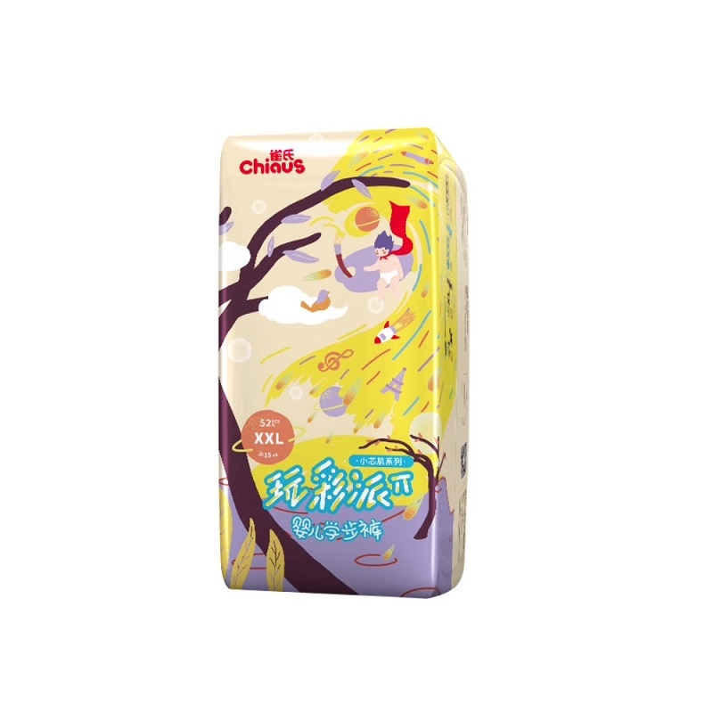 拍2件雀氏小芯肌拉拉裤XXL104片