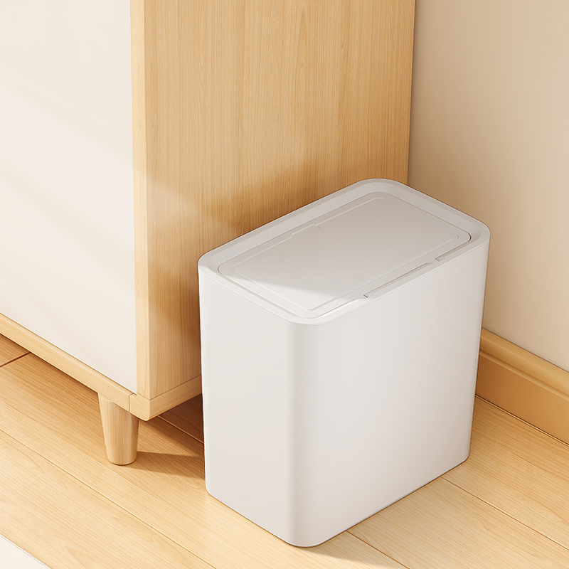 益伟家用带盖~夹缝垃圾桶