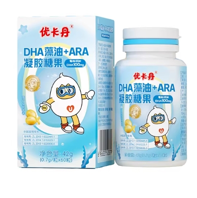 39.9元包邮！优卡丹???补脑海藻油 ??粒