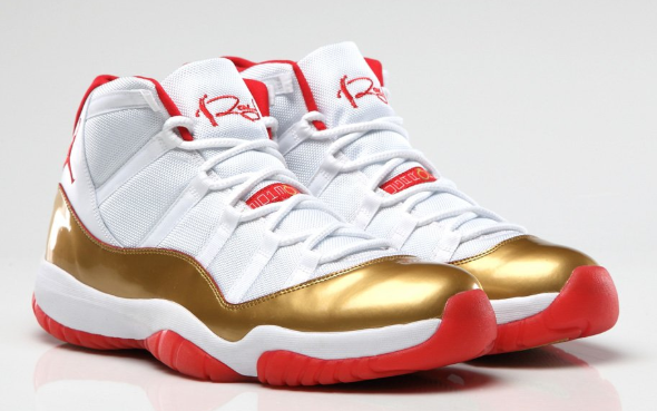 雷阿伦专属air jordan 11 two rings championship pe