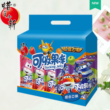 28元包邮！蜡笔小新旗舰店 吸吸果冻680g*3箱 总共30包
