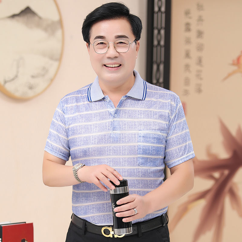 2022夏男装上衣冰丝短袖T恤