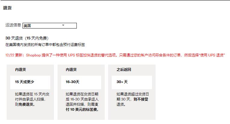 Shopbop怎么退货？详解Shopbop退货政策、退货流程及退货处理时间