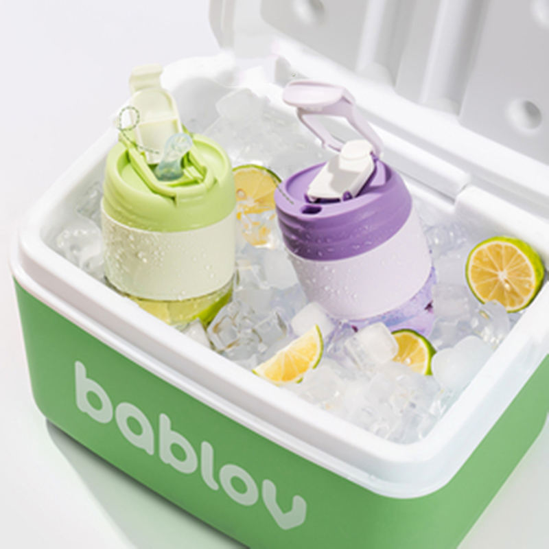 bablov玻璃杯子女夏季便携咖啡杯带吸管