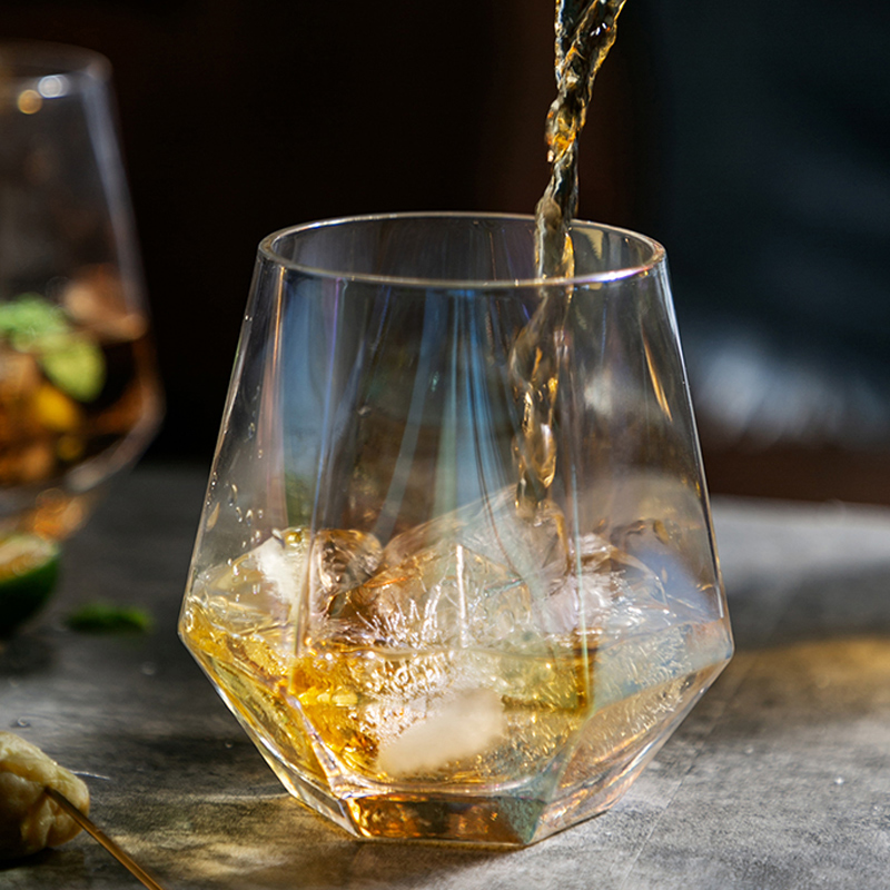 【超值11.9！】透明极光六角杯2只装