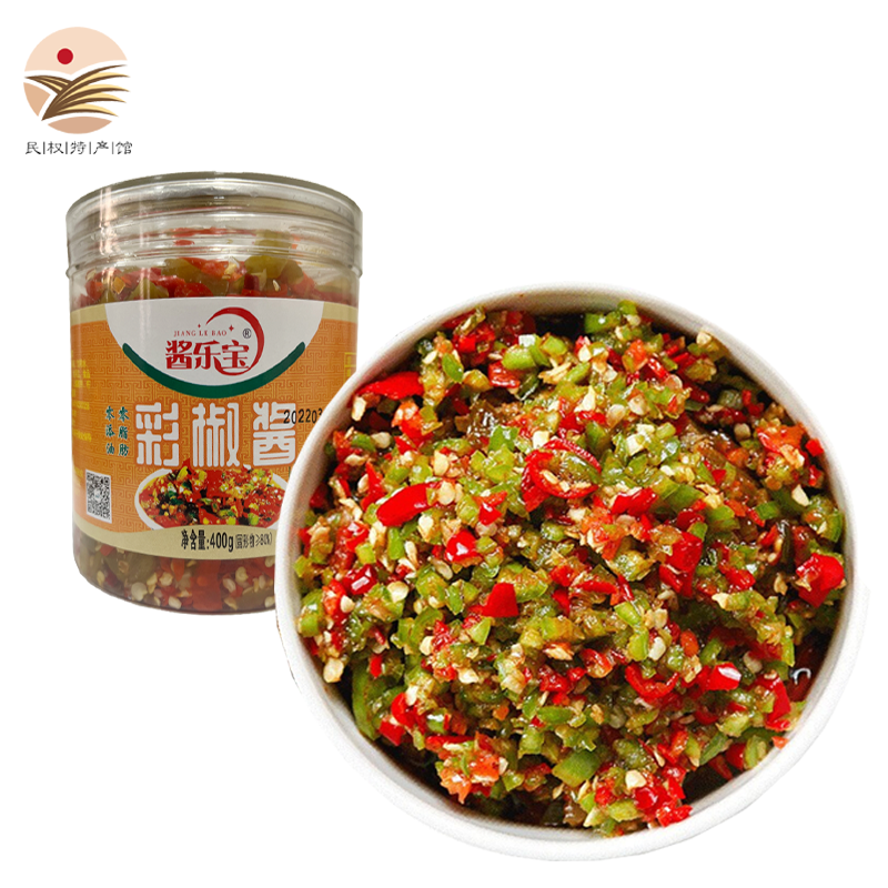 【JD旗舰店】青红辣酱彩椒酱400g