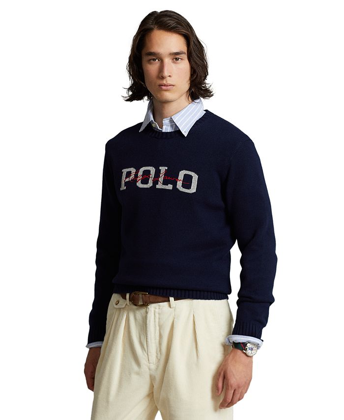 Polo Ralph Lauren Logo男士logo毛衣$ Macys梅西百货超值好货-拔草哦