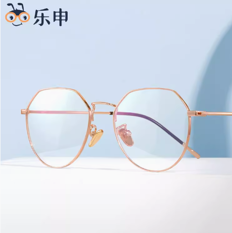 49元包邮！乐申眼镜旗舰店 带度数防蓝光透明框近视眼镜