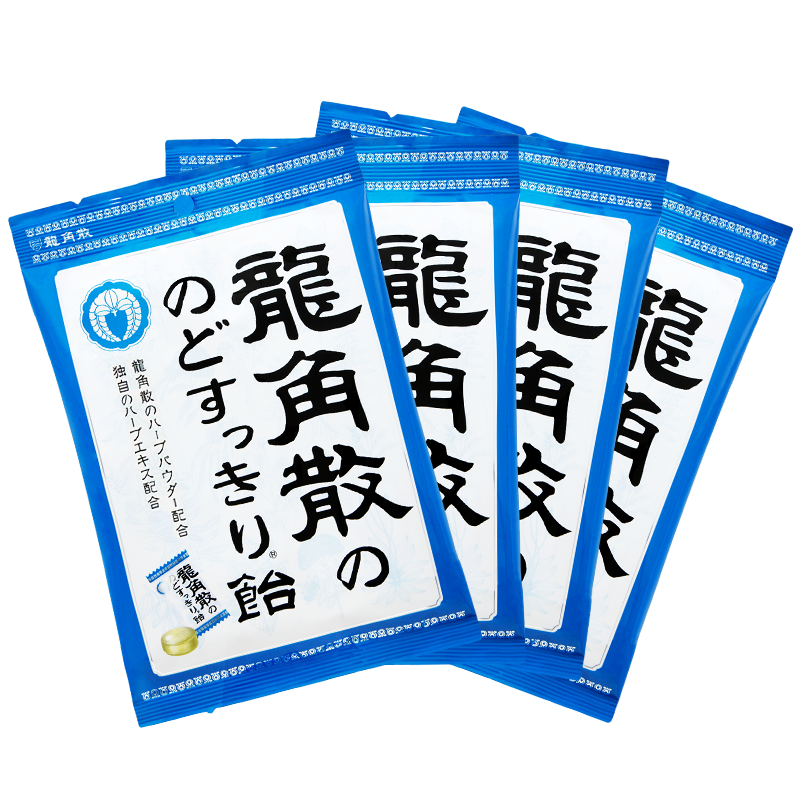 【明星同款】龙角散草本润喉糖薄荷味70gx4