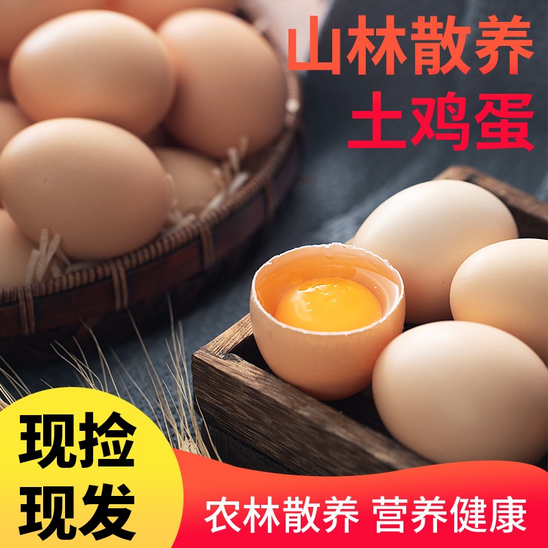 【现捡现发】我老家山林散养土鸡蛋 40枚装1.5kg
