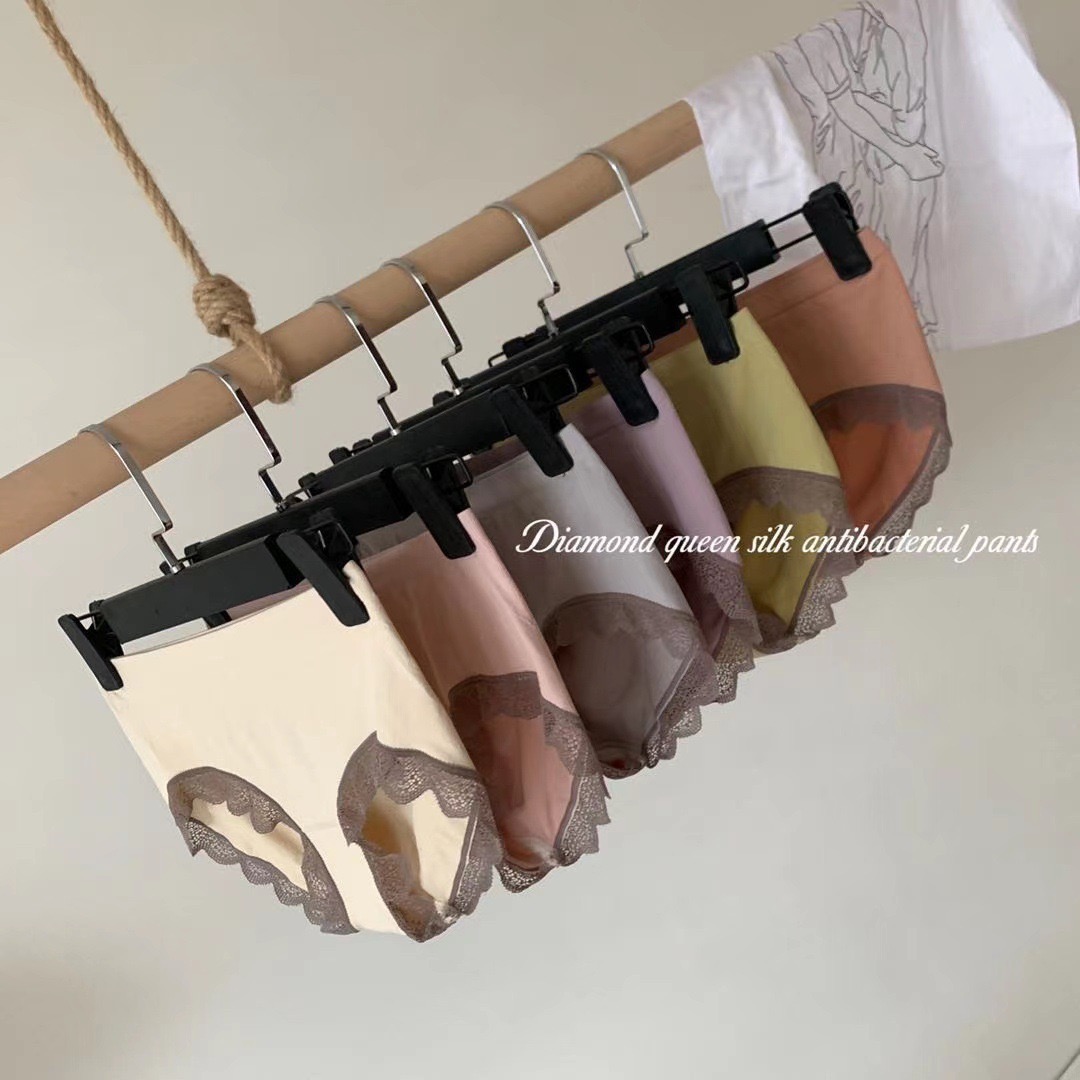 钻石女王裤蚕丝抗菌三角裤均码