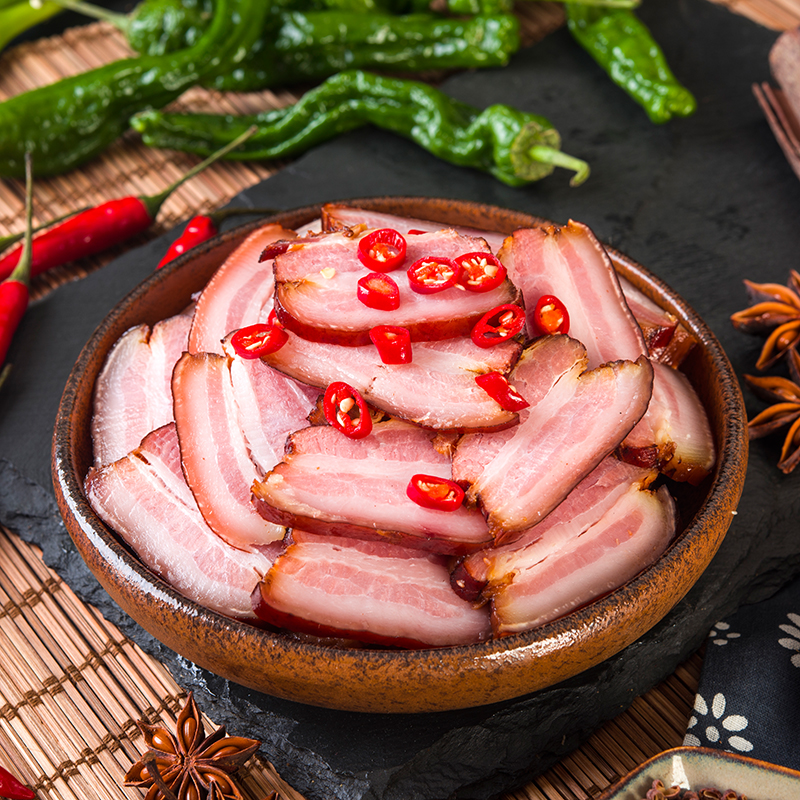 【Hp反5】爆款！湘西农家自制烟熏腊肉500g