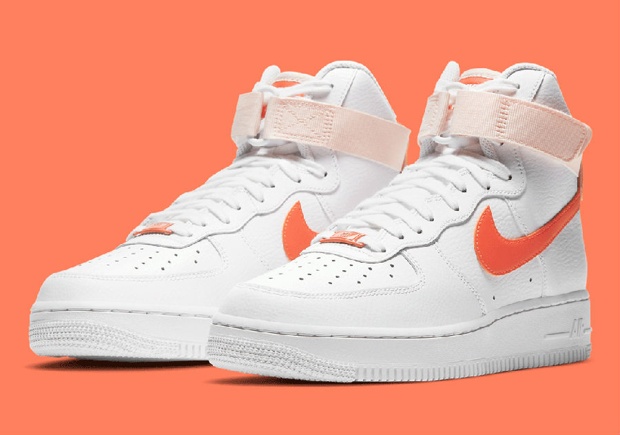 橙白色系高帮air force 1 今日发售!