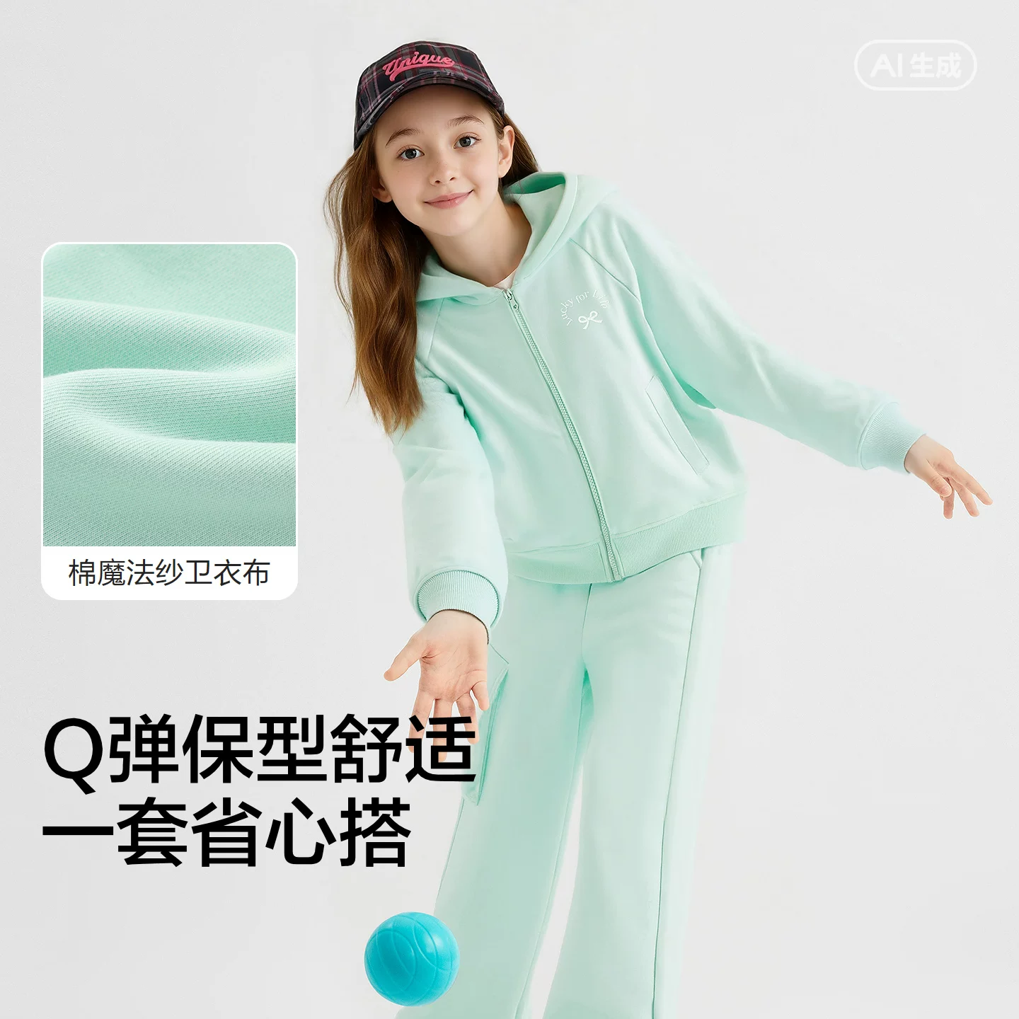 【巴拉巴拉】休闲舒适潮流套装