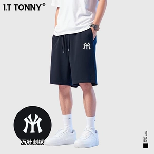 I.TTONNY小众潮牌刺绣印花休闲短裤沙滩裤男女款休闲运动裤情侣