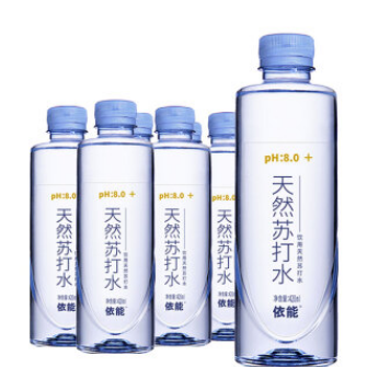 6.18元！依能 天然苏打水420ml*6瓶 