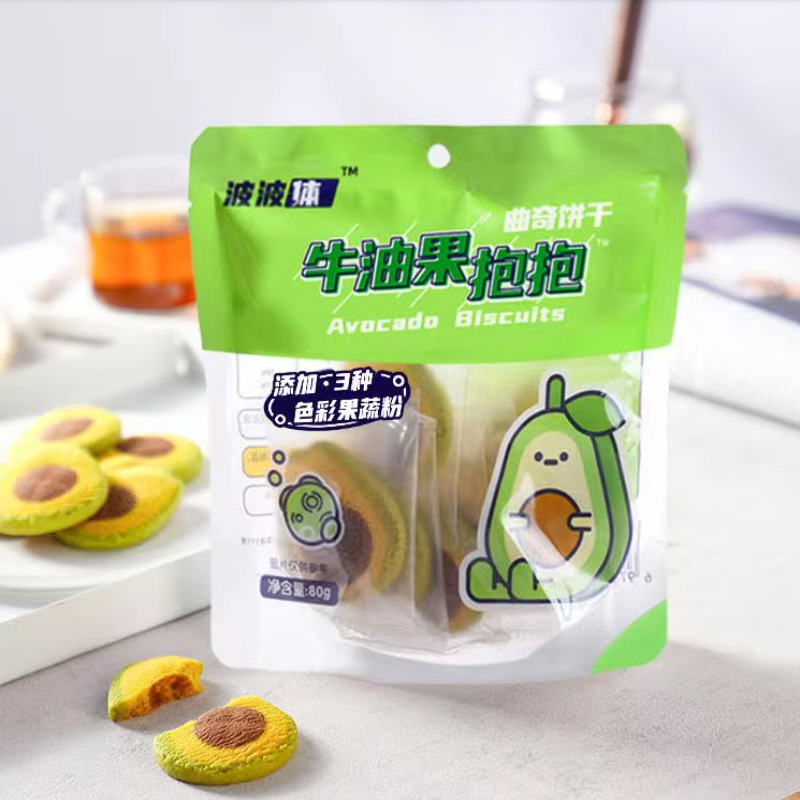 波波星球牛油果抱抱果蔬粉饼干4包