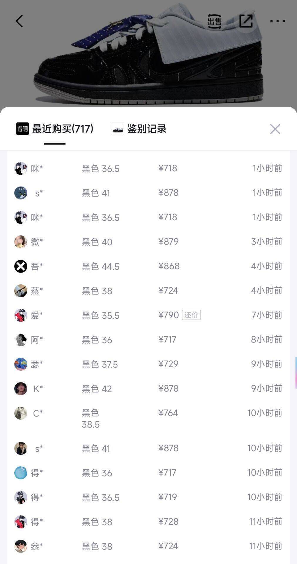 耐克黑白Aj1到手622元